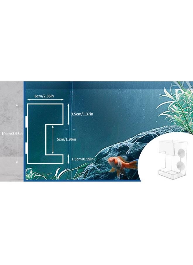 Multifunctional Acrylic Feeder for Fish and Shrimps