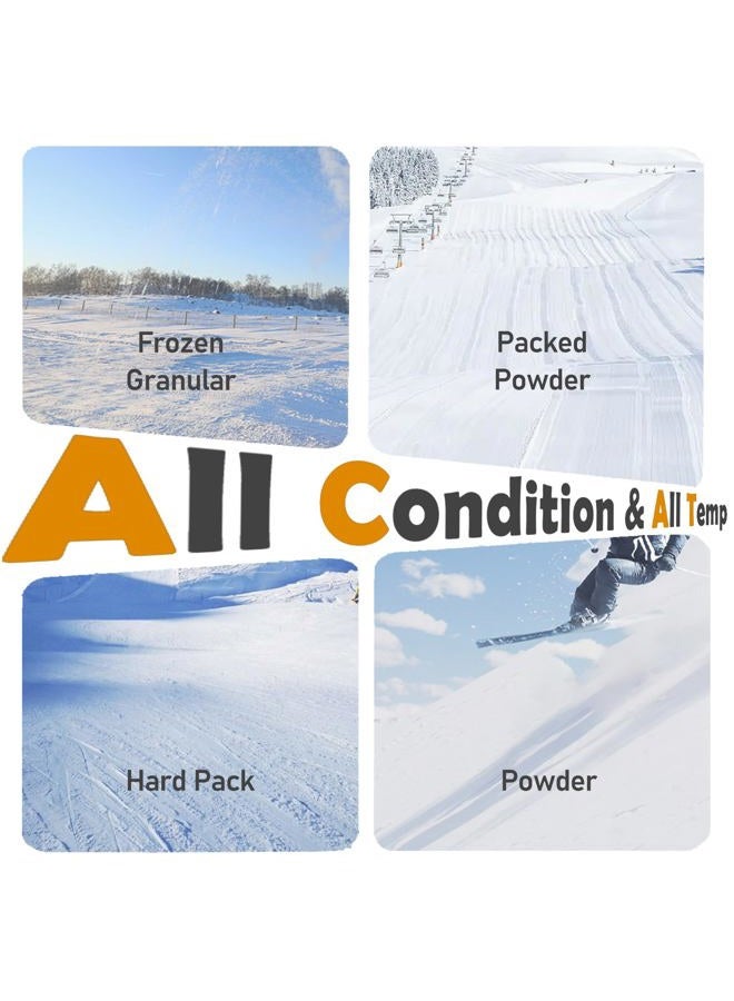ANDYOUSKI Rub-on Ski Snowboard Wax Kit: 80ml Multi-Temperature Wax, Wax Cork, and Mini Scraper - No Iron Needed - Image 5