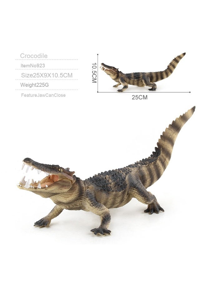 NIBEMINENT Large Realistic Wild Animal Model PVC Crocodile Toy