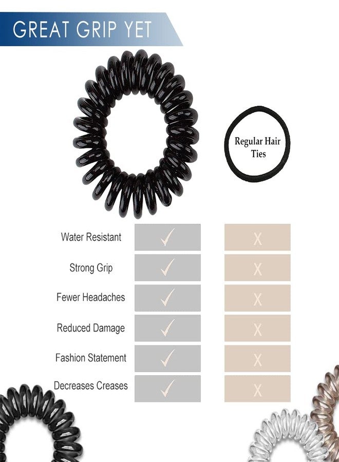 زيبويو ربطات شعر ZIBUYU® للنساء والفتيات، ربطات شعر حلزونية ملفوفة، أربطة مطاطية مرنة أنيقة، 27 قطعة - Image 4
