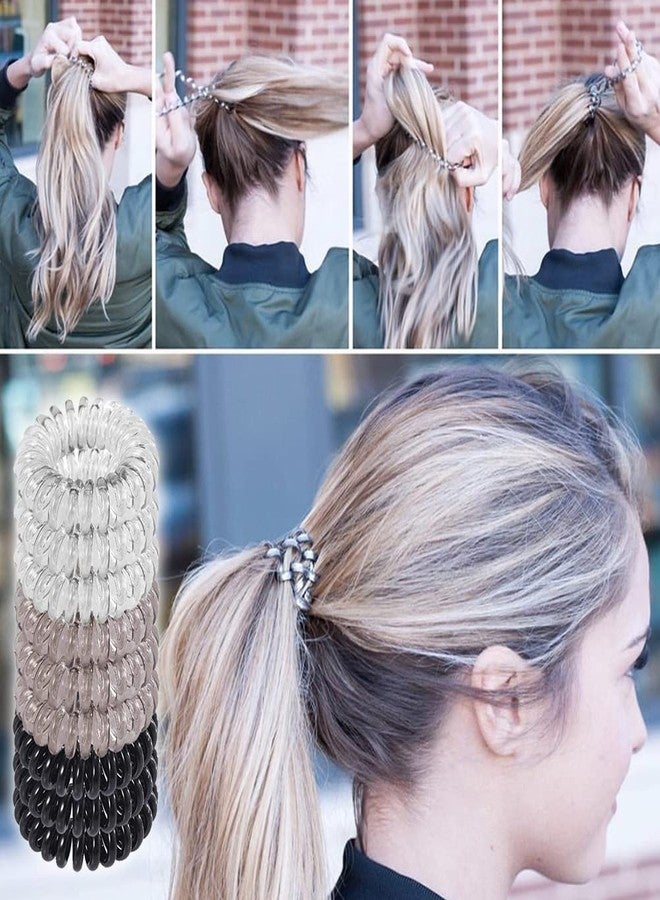 زيبويو ربطات شعر ZIBUYU® للنساء والفتيات، ربطات شعر حلزونية ملفوفة، أربطة مطاطية مرنة أنيقة، 27 قطعة - Image 5