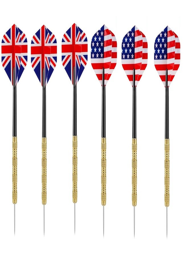 SLYK Professional Steel Tip Darts/Magnetic Darts Set, Bullseye Pro Dart Series, Sharp Pointed Tip Darts for Dartboard Game (Pack of 6 - Steel Darts) - Image 1