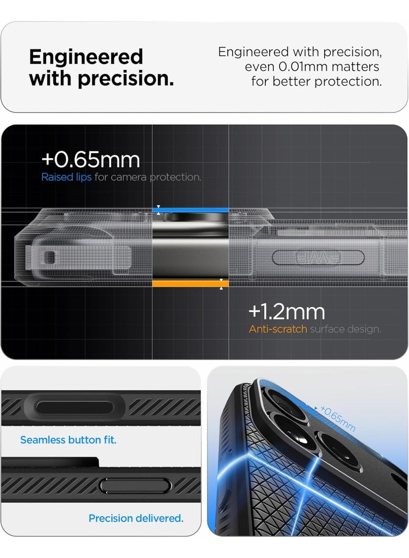 Spigen Liquid Air iPhone 17 PRO Case Cover (2025) - Matte Black - Image 4