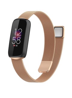 Mesh Watch Band Replacement Metal Bands Stainless Steel Magnetic Milanese Watch Band Strap Compatible with Fitbit Luxe/Fitbit Luxe Special Edition Smartwatch Fitness Tracker