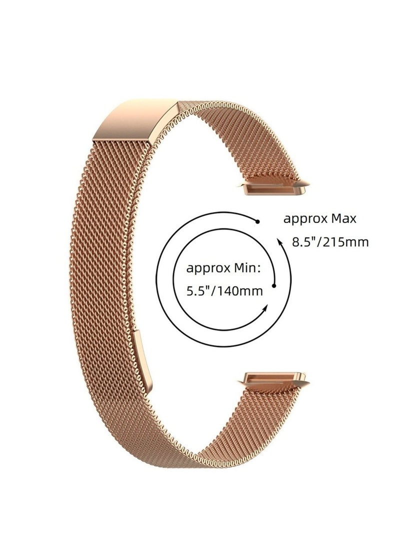 Generic - Mesh Watch Band Replacement Metal Bands Stainless Steel Magnetic Milanese Watch Band Strap Compatible with Fitbit Luxe/Fitbit Luxe Special Edition Smartwatch Fitness Tracker - Image 1