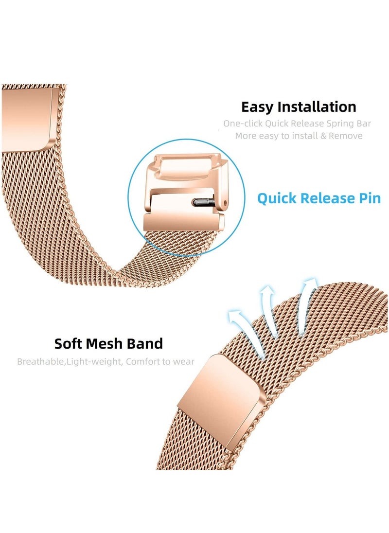 Generic - Mesh Watch Band Replacement Metal Bands Stainless Steel Magnetic Milanese Watch Band Strap Compatible with Fitbit Luxe/Fitbit Luxe Special Edition Smartwatch Fitness Tracker - Image 1