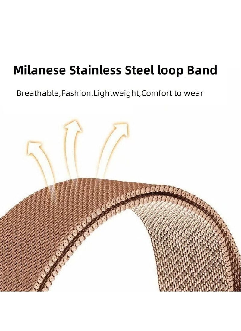 Generic - Mesh Watch Band Replacement Metal Bands Stainless Steel Magnetic Milanese Watch Band Strap Compatible with Fitbit Luxe/Fitbit Luxe Special Edition Smartwatch Fitness Tracker - Image 1