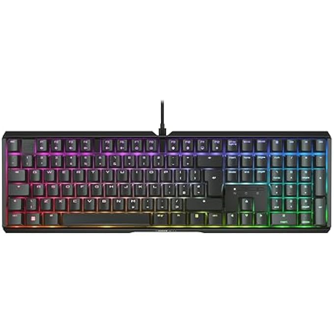 Xtrfy CHERRY XTRFY MX 3.1 MECHANICAL GAMING KEYBOARD UK LAYOUT (QWERTY) RGB LIGHTING ALUMINUM HOUSING USB-A PORT MX2A BROWN SWITCHES BLACK - Image 1