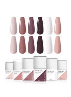 Gel Nail Polish Kit 6X8Ml Gel Polish Set Soak Off Nail Gel Polish Set,Gel Nail Manicure Kit Diy Home Gifts For Women Christmas (Honeymoon Travel)