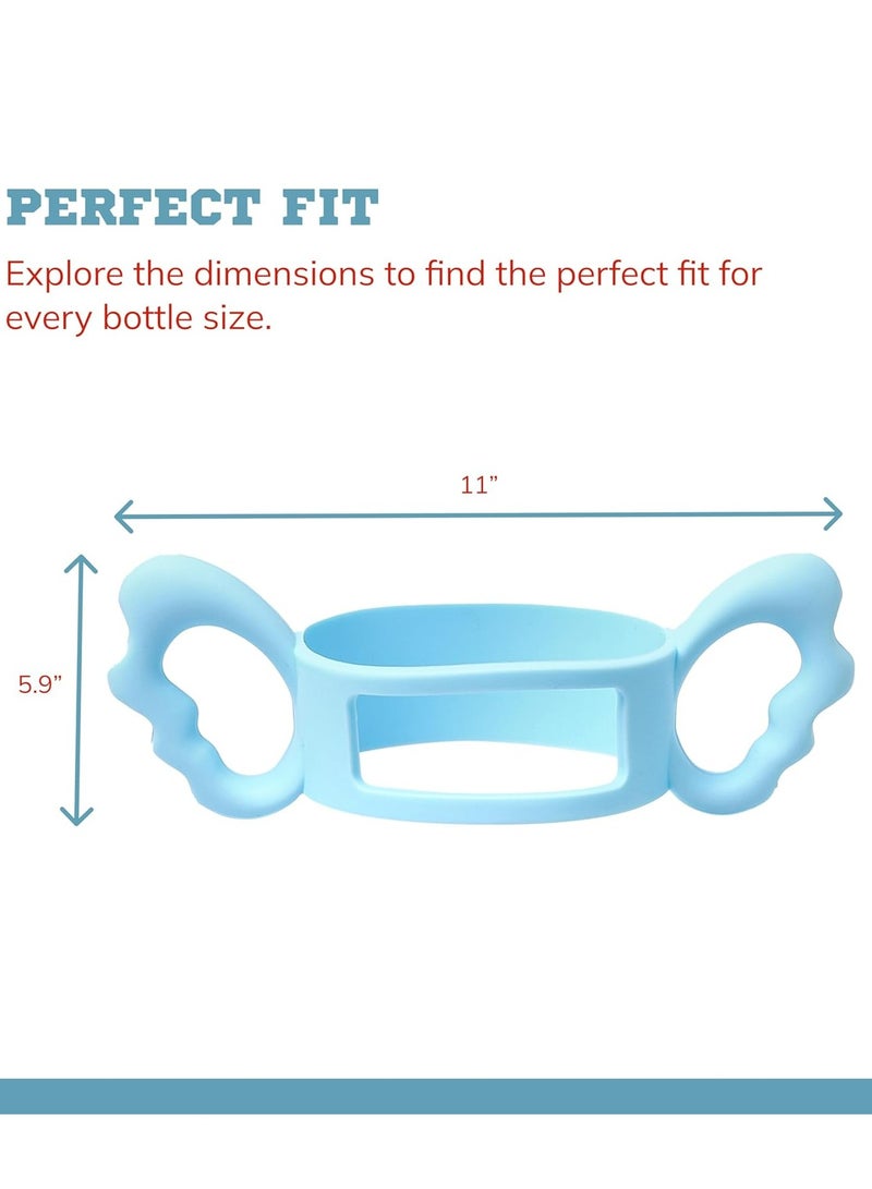 Oasisgalore 4 Pack Silicone Baby Bottle Handles, Universal Hands-Free Holders for Babies, Durable, Easy-to-Clean.  - Image 3