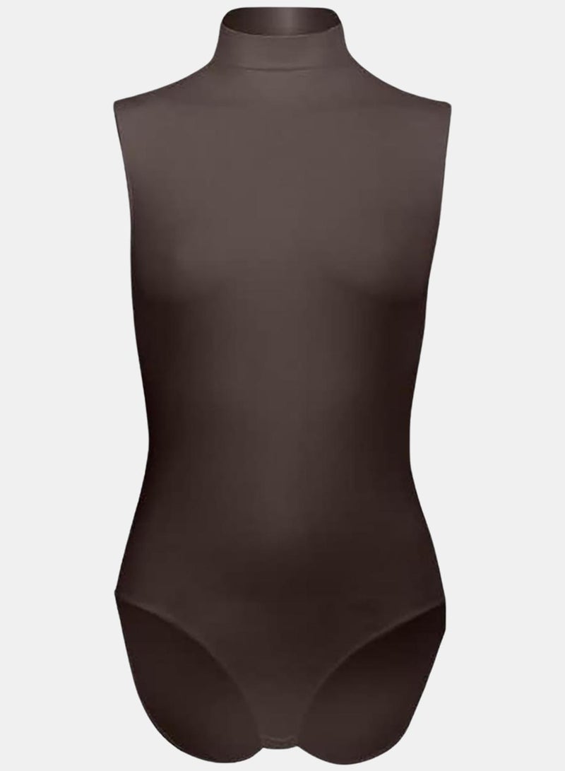 Silvy Lycra Wave1 High Neck Sleeveless Bodysuit Underwear - Image 1