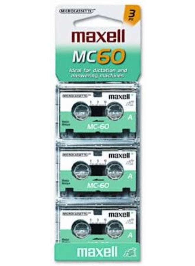 Maxell Maxell(R) Microcassette Tape, 60-Minute, Pack of 3 - Image 2