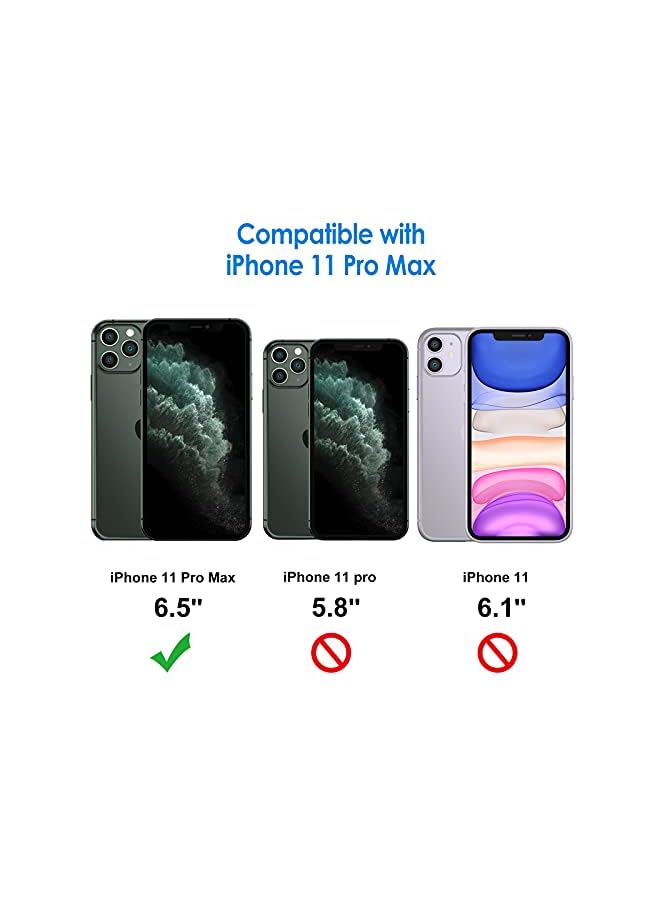 جي تيك واقي الشاشة لـ iPhone 11 Pro Max 6.5 بوصة مع واقي عدسة الكاميرا ، والفيلم الزجاجي المقسى ، و 2 عبوة لكل منهما - Image 2
