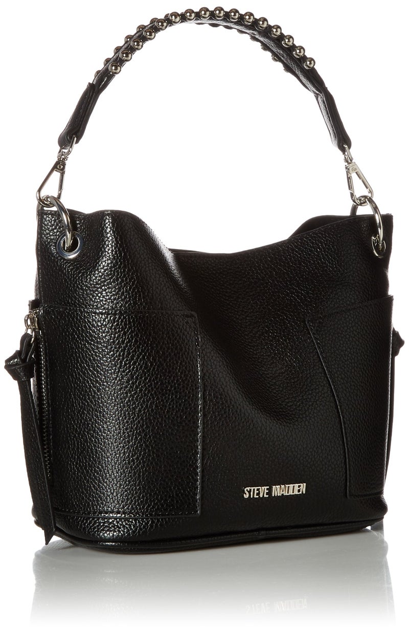 STEVE MADDEN حقائب كتف ستيف مادن للنساء بسايمي، أسود، مقاس واحد أمريكي - Image 2