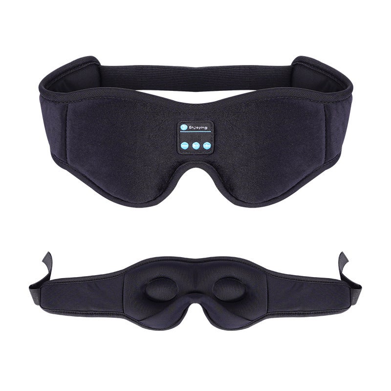 Bluetooth Sleep Eye Mask with Memory Foam, Music Eye Mask, Wireless, Breathable, Eye Protection, Black/Grey - Image 1