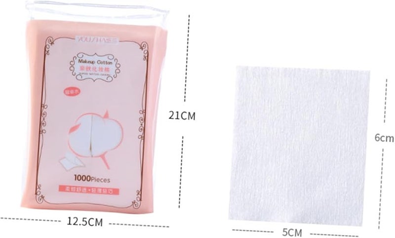 مناديل قطنية عضوية 2000 قطعة ناعمة ماصة لإزالة المكياج وسوابل الوجه - Image 4