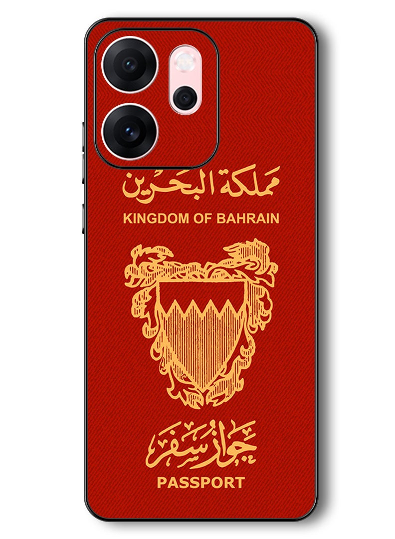 Theodor Case Compatible with Oppo Reno 14 F 6.57 Inch Protection Shockproof Bumper Cover Bahrain Passport - Image 1