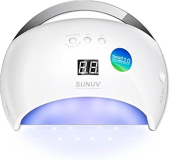 SUNUV UV LED Nail Lamp SUNUV 48W Gel Nail Polish Dryer with 306099S Timer Sensor Removable Bottom Tray for Home and Salon - Image 1