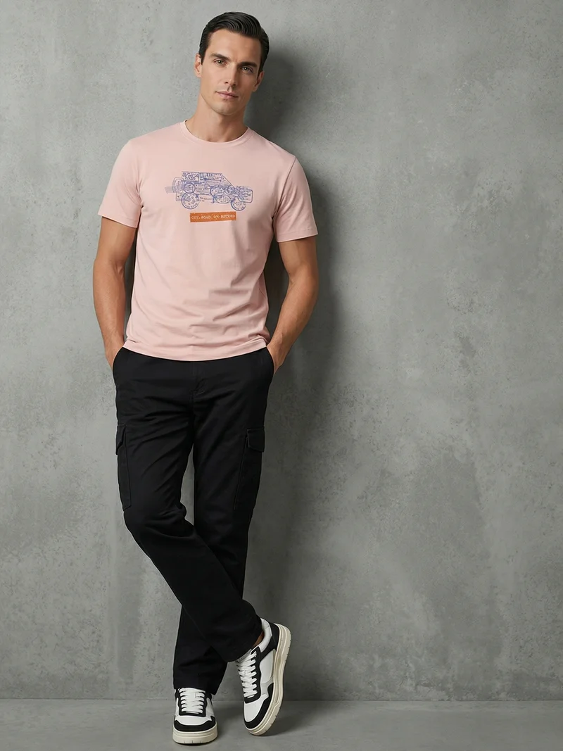 NOBERO Nobero Regular Fit Printed T-shirt for Men