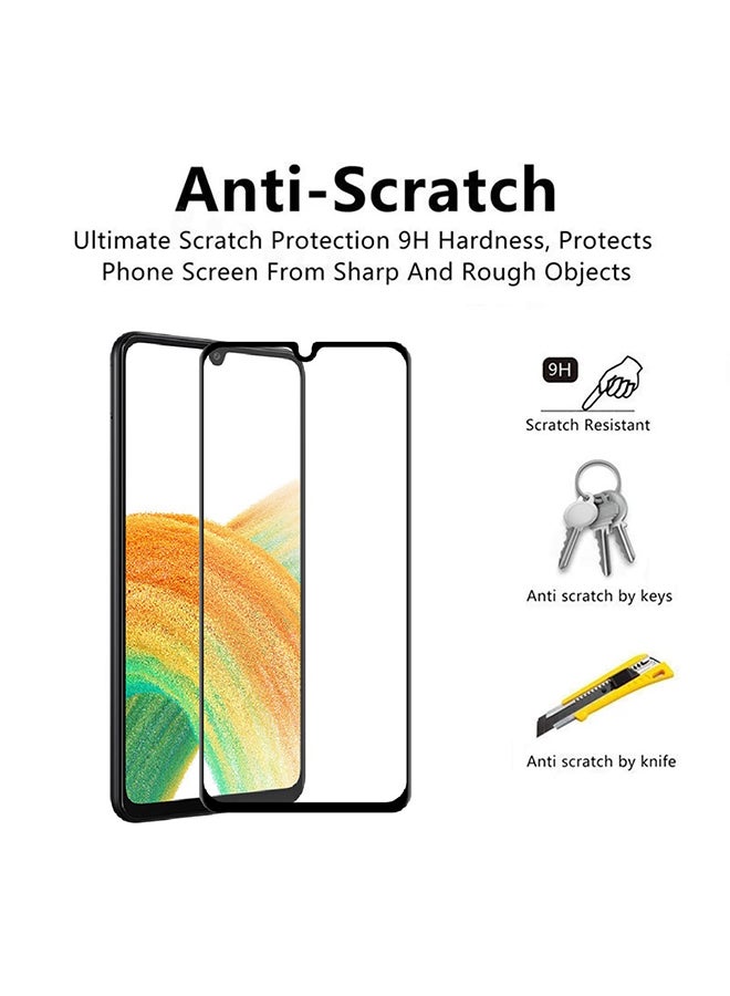 O Ozone Tempered Glass Screen Protector Compatible for Samsung Galaxy A33 5G 2 Per Pack Full Coverage 9H Hardness Shock Proof Anti-Scratch Screen Guard - Image 4