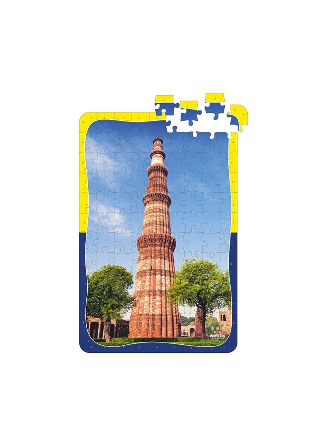 Webby Kids Qutub Minar Wooden Jigsaw Puzzle, 108 Pieces - Image 3