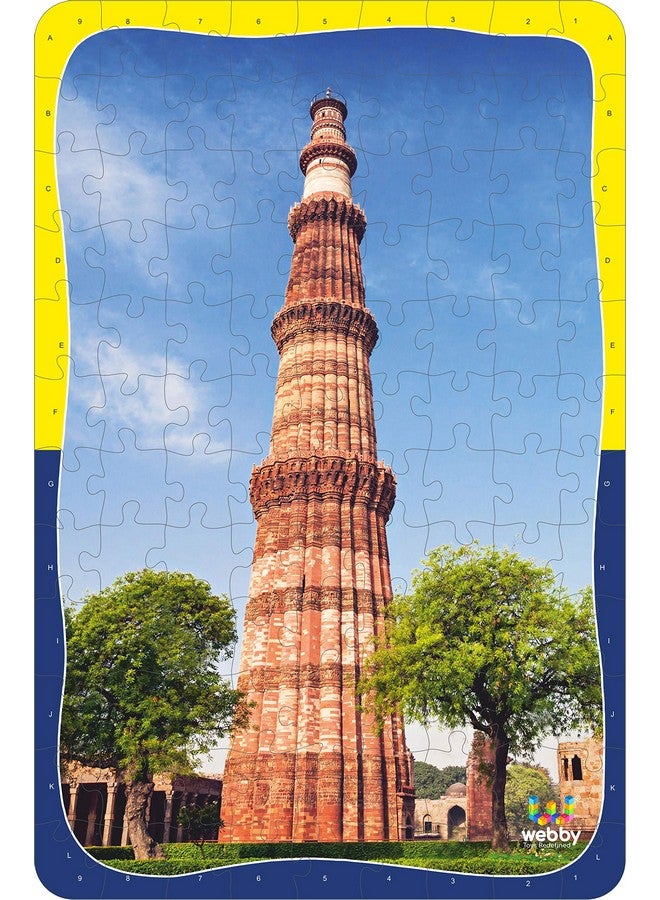 Webby Kids Qutub Minar Wooden Jigsaw Puzzle, 108 Pieces - Image 2