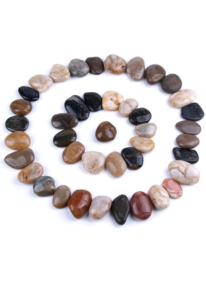 5 Pounds (2.25KG) River Rocks Pebbles 1-2 Inches Garden Outdoor Decorative Stones Natural Polished Mixed Colour Stones - pzsku/Z58496D7FB179C357C548Z/45/_/1715451303/d1d42b94-e3ea-4bfd-ad58-e0b14b6a424e