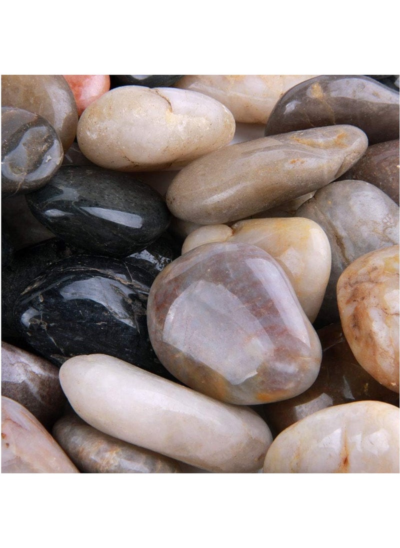 5 Pounds (2.25KG) River Rocks Pebbles 1-2 Inches Garden Outdoor Decorative Stones Natural Polished Mixed Colour Stones - pzsku/Z58496D7FB179C357C548Z/45/_/1715451304/c341c677-1fc7-4f27-9197-dc7b2df7a6f8