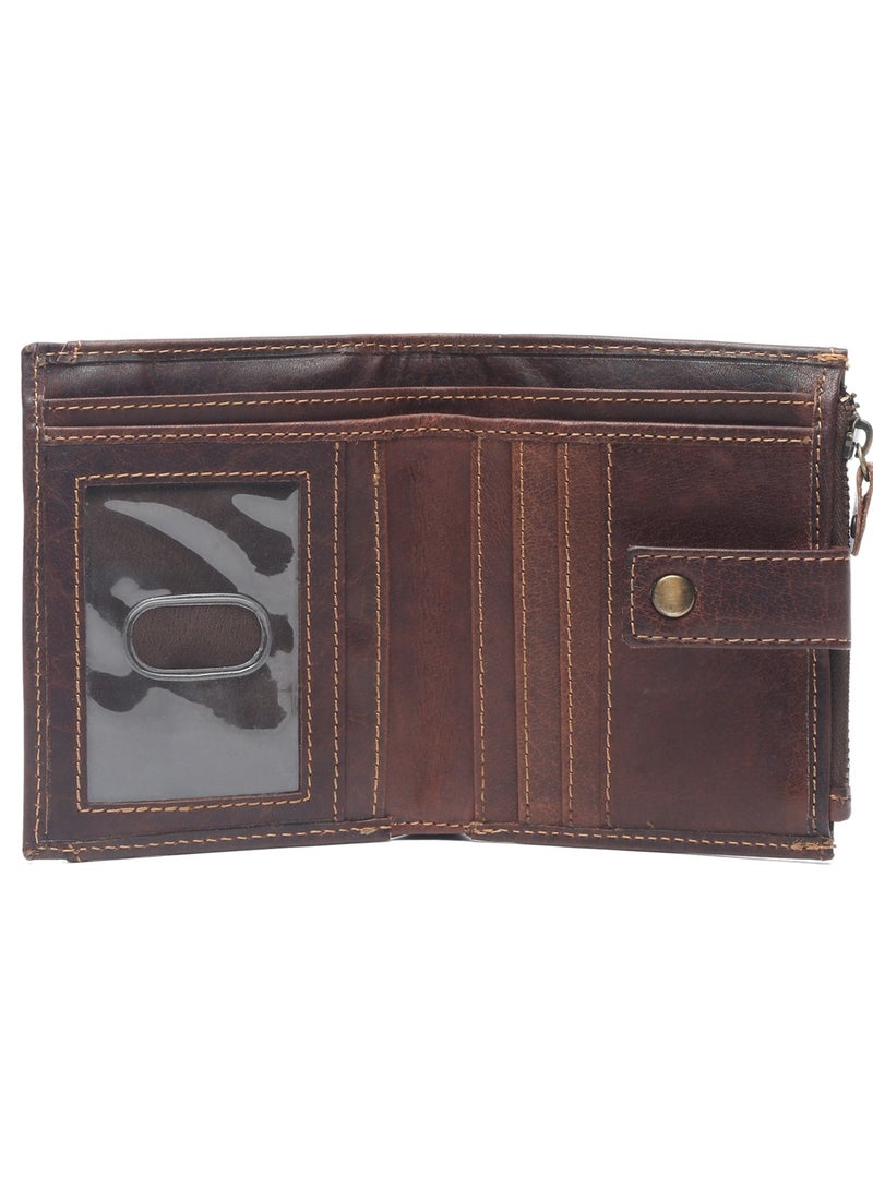 TEAKWOOD Two Fold RFID Genuine Leather Wallet with separate card holder for Men - Image 2