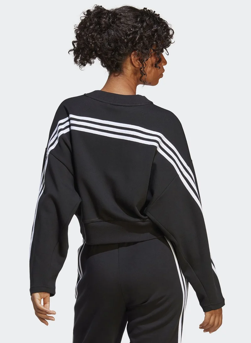 Adidas 3 Stripe Future Icons Sweatshirt
