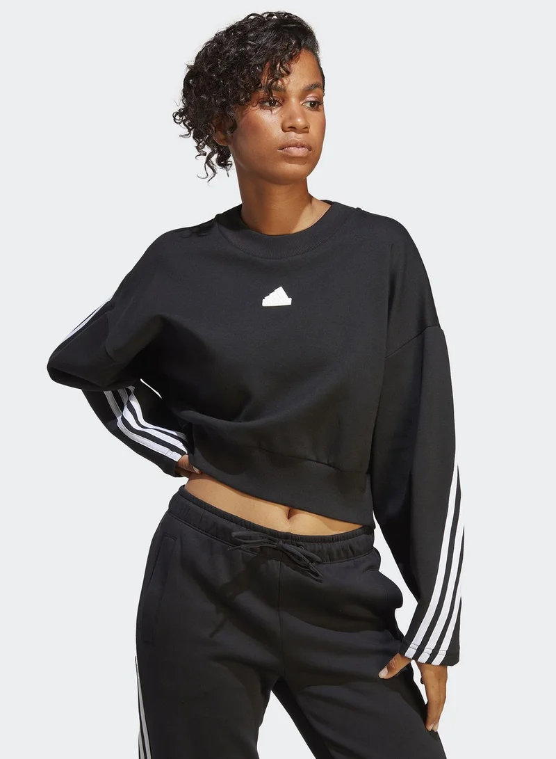 Adidas 3 Stripe Future Icons Sweatshirt