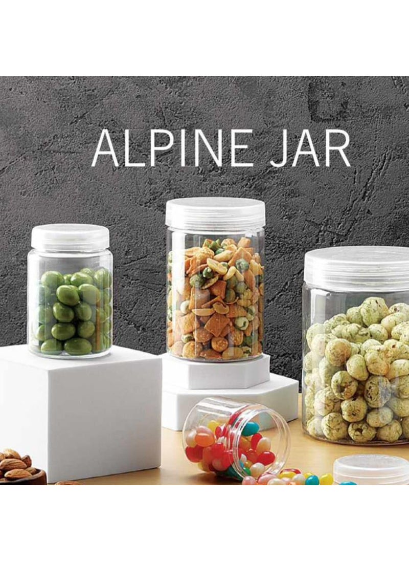 Sunpet Sunpet Alpine 300 Ml White Lid Jar set of 12 Piece  - Image 2