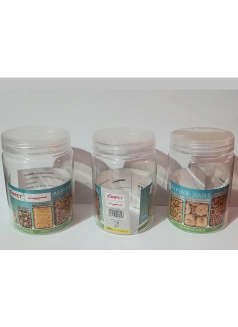 Sunpet Alpine 300 Ml White Lid Jar set of 12 Piece