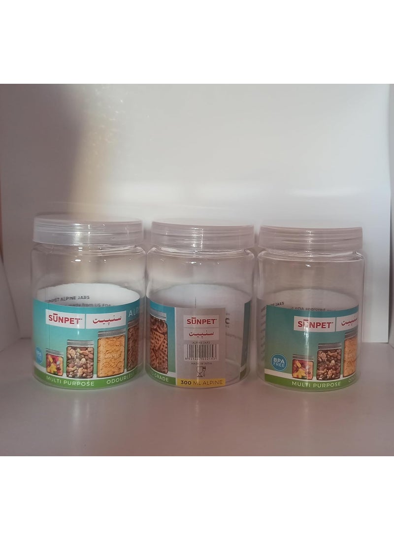 Sunpet Sunpet Alpine 300 Ml White Lid Jar set of 12 Piece  - Image 4