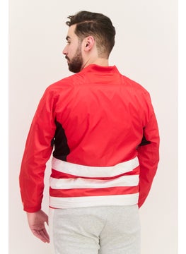 Adidas Men Sportswear Fit  Long Sleeves Training Sweatshirt, Red Combo  - Image 3