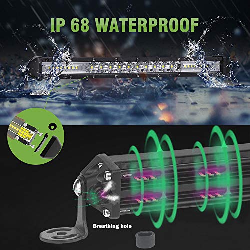 NORTHYUN Slim Led Light Bar 10 Inch LED Offroad Working Flood Spot Combo Driving Boat Light for SUV UTV ATV Trucks 2pcs - Image 5