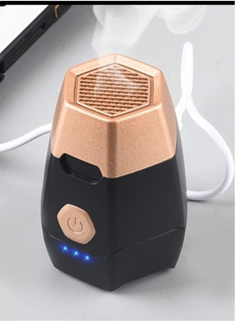 Bukhoor Mini Electric Incense Burner - Compact Bukhoor & Dukhoon Diffuser for Car and Home, Aromatherapy Decor  - Image 1