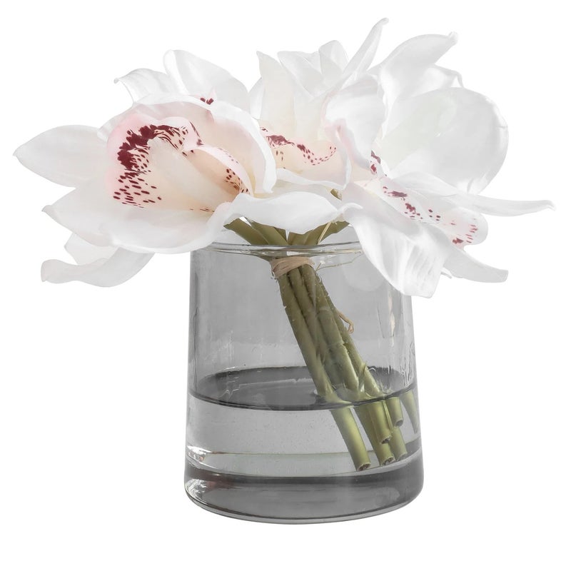 Bluejw هدية عيد الحب زهور صناعية زنبق ديكور منزلي مع معطر جو - ترتيب زهور بمظهر طبيعي للعلاج بالروائح لتجديد هواء المنزل - Image 5