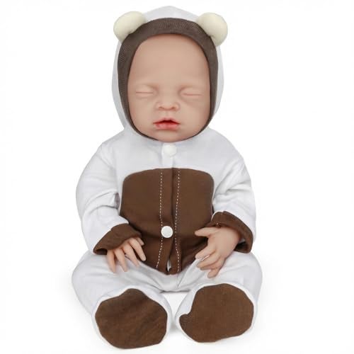 Vollence 16 inch Full Silicone Reborn Baby Dolls Girl Anatomically Correct Cute Real Babies Stress Relief AntiStress Toys for Kids - Image 1