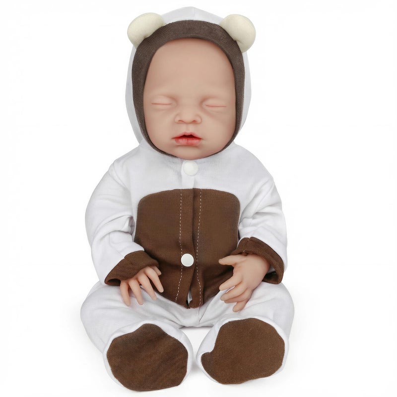 Vollence 16 inch Full Silicone Reborn Baby Dolls Girl Anatomically Correct Cute Real Babies Stress Relief AntiStress Toys for Kids - Image 3