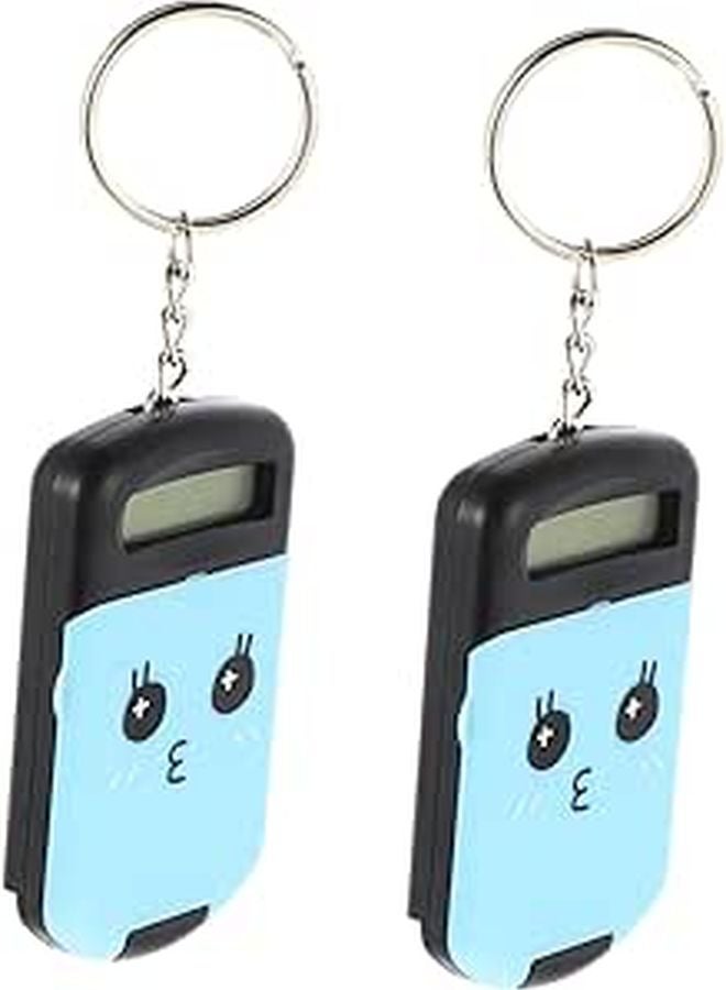 2Pcs Mini Portable Cartoon Calculator Lightweight Plastic Pocket Calculators For Students Office - Image 1