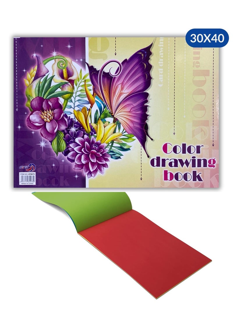 ATKET A3 Size Color Card Drawing Book 14 Sheets 180gsm Thickness - Image 2