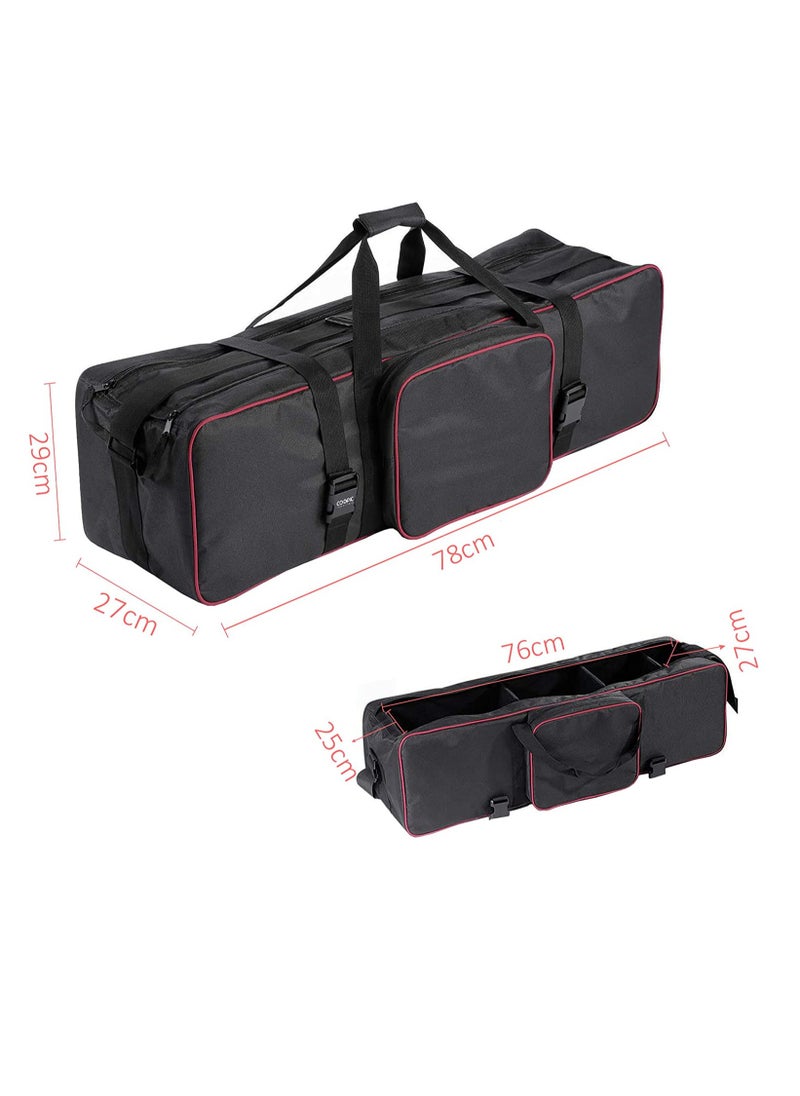 Coopic - COOPIC BV-80 (30.7"x1.5"x10.5"inch/78x29x27cm) Photo Video Studio Kit Carrying Bag with Extra Side Pocket for Light Stands, Boom Stands, Umbrellas - Image 1
