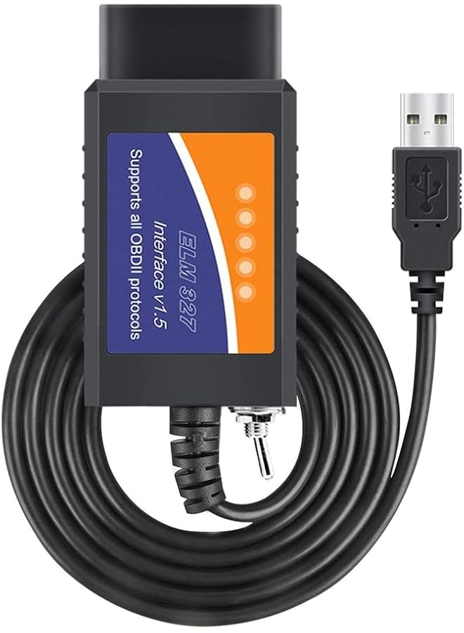 YARDHOBI Elm327 Usb Adapter Obd2 Scanner For Windows, Elmconfig Focccus Diagnostic Scan Tool With Ms-Can/Hs-Can Switch For Ford Lincoln Mazda Mercury Series Vehicles, Wireless Obd Car Code Reader - Image 1