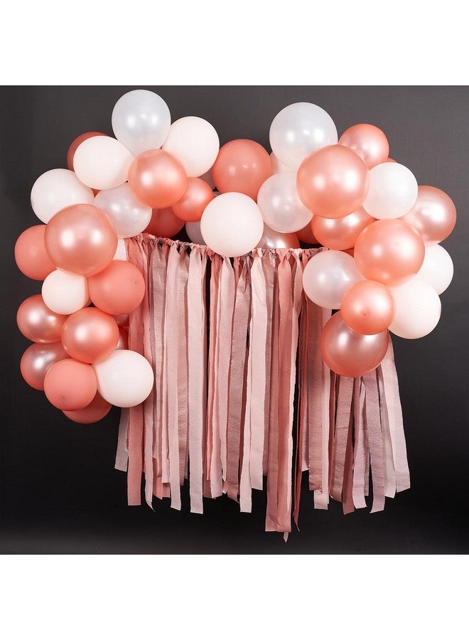 PartyWoo Crepe Paper Streamers 6 Rolls 492Ft Pack Of Metallic Rose Gold Pink Dusty Pink Party Streamers For Bride To Be Party Decorations Bachelorette Party Decorations (1.8 Inch X 82 Ft/Roll) - Image 2