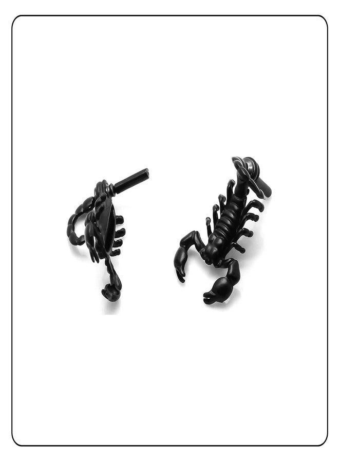 Fusamk Punk Alloy Animal Scorpion Stud Earrings - Image 2