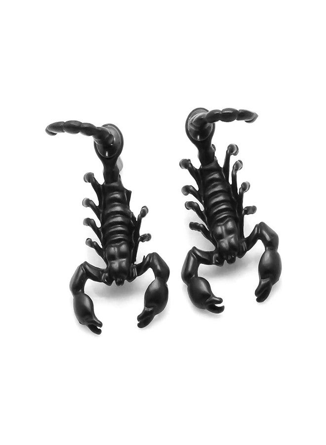 Fusamk Punk Alloy Animal Scorpion Stud Earrings - Image 1