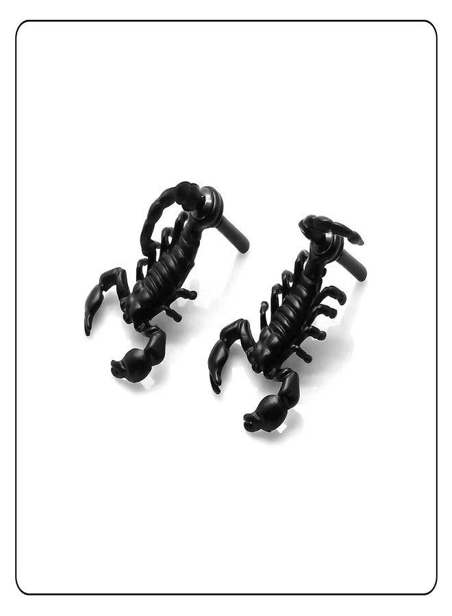 Fusamk Punk Alloy Animal Scorpion Stud Earrings - Image 5