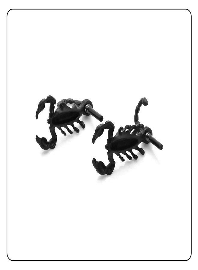 Fusamk Punk Alloy Animal Scorpion Stud Earrings - Image 3
