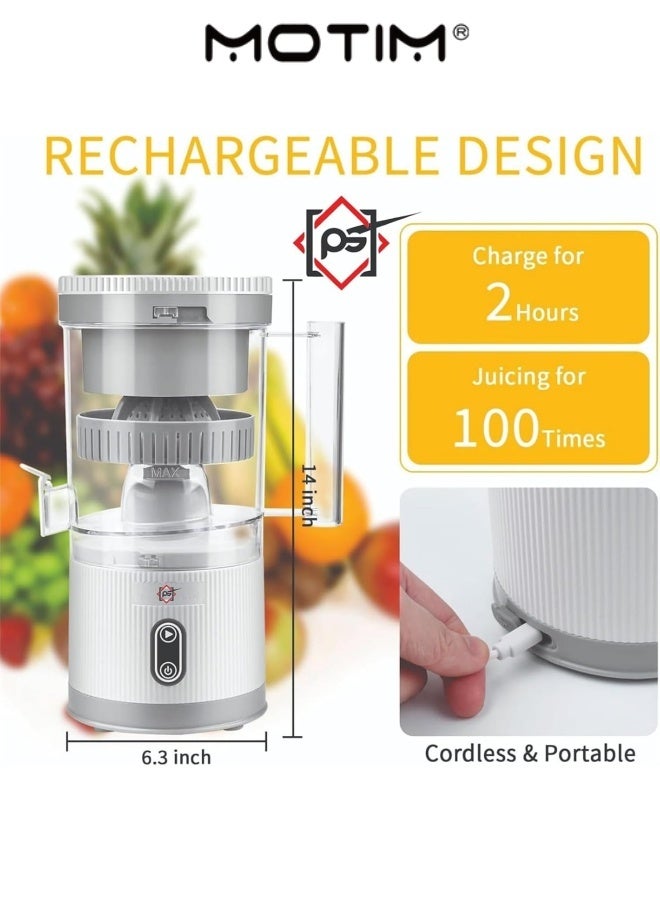 Motim Electric Citrus Juicer Automatic Juicer Machine for making Orange JuiceSqueezing OrangesLemonsKiwi FruitGrapefruits(White) - Image 3